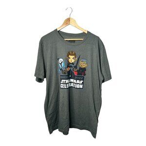 Star Wars Anaheim 2022 Celebration T-Shirt Unisex Size 2X Gray